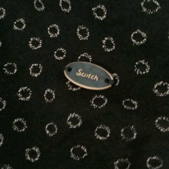 USED Mens XXL Scotch & Soda Button Down Long Sleeve Black Cotton Shirt Classic - Picture 4 of 9